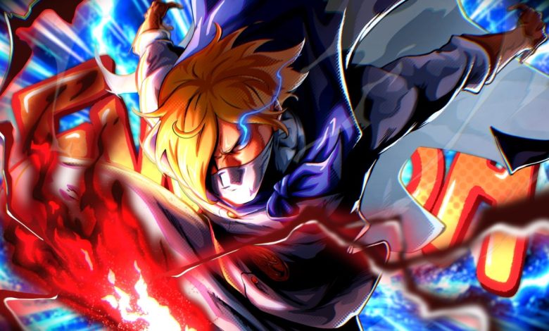 Sanji face à des flammes noires, illustration inspirée du chapitre 1196 de One Piece